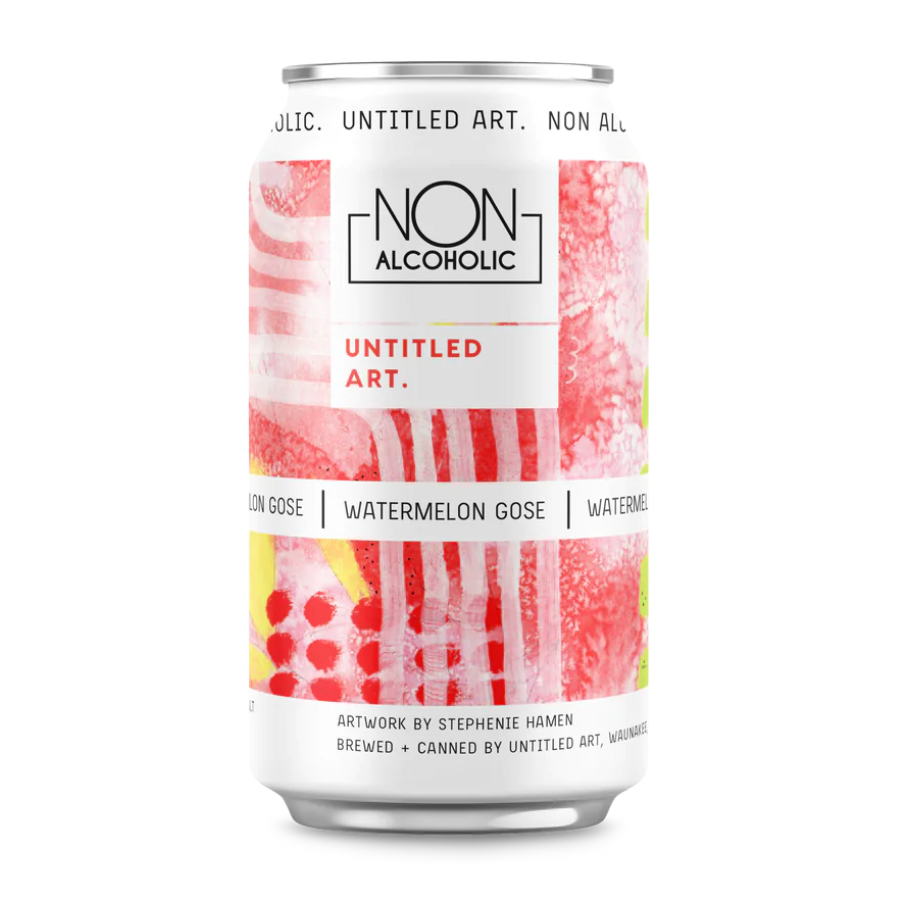 Can of Untitled Art non-alcoholic Watermelon Gose beer